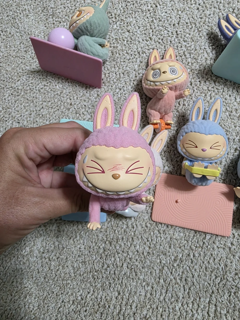 Bundle Of Lazy Yoga Labubu Figures